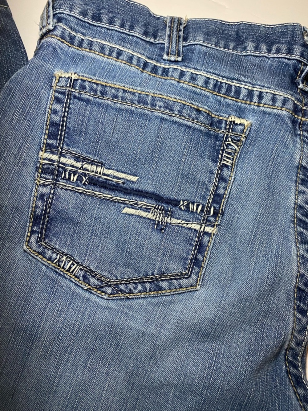 Men’s Ariat FR M7 light wash slim straight leg denim jeans 40/30